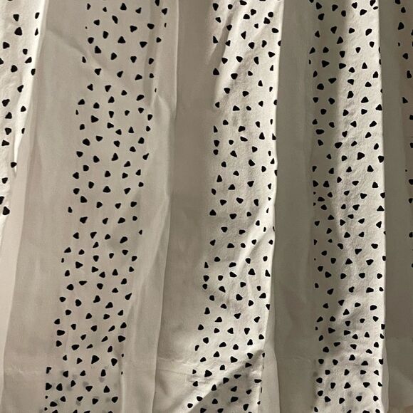 NWT Seven For All Mankind Pleated skirt White with black spot small retail $345 - Picture 11 of 13